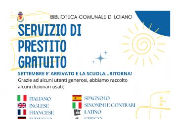 Biblioteca Comunale: servizio di prestito gratuito dizionari